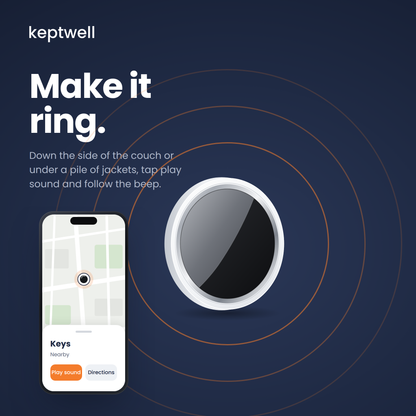 Keptwell Smart Tracker – Works with Apple Find My