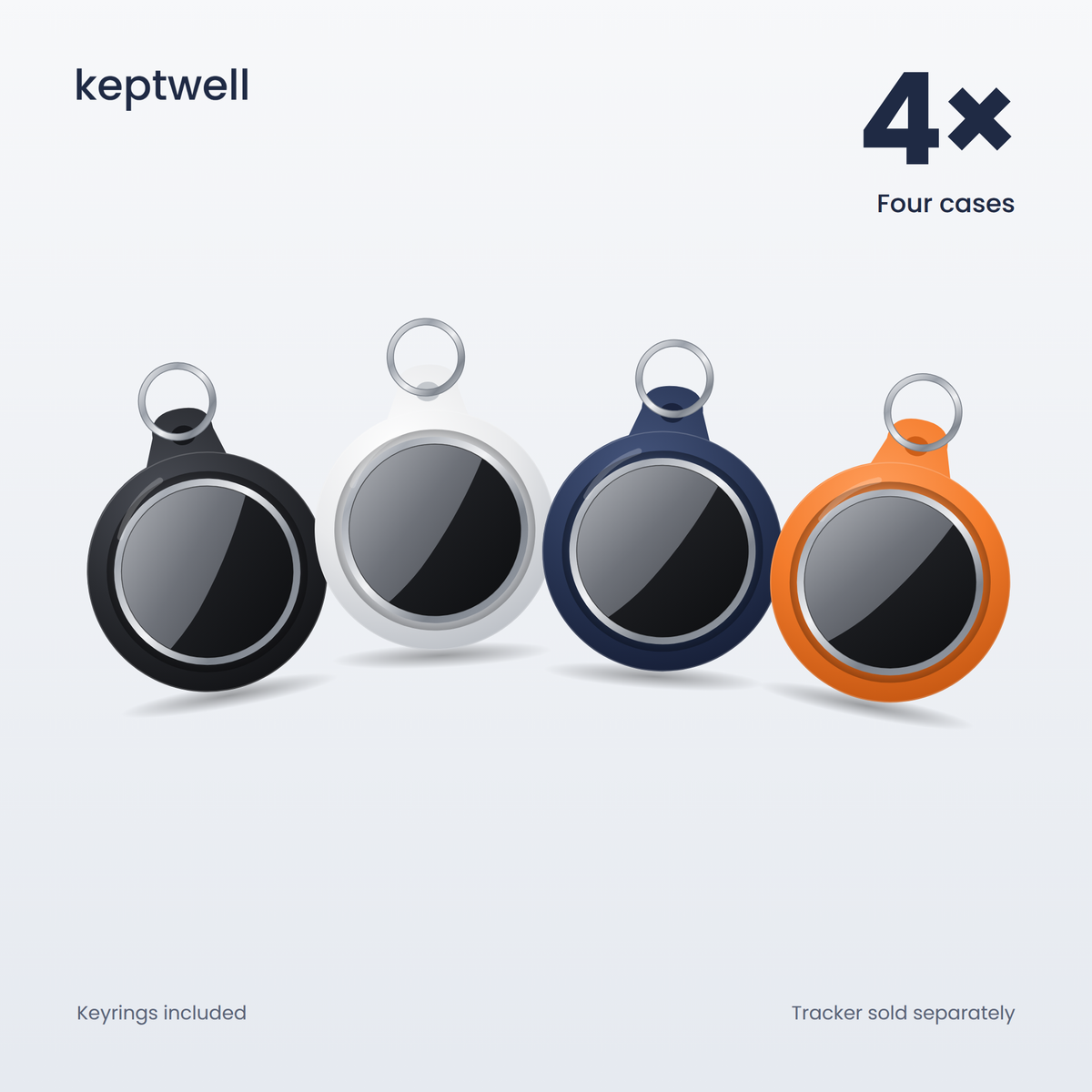 Keptwell Silicone Keyring Case