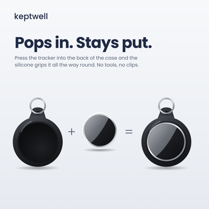 Keptwell Silicone Keyring Case